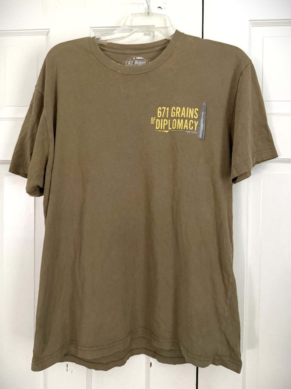671 Grains Of Diplomacy (Sniper Military) T Shirt Men's Size Large